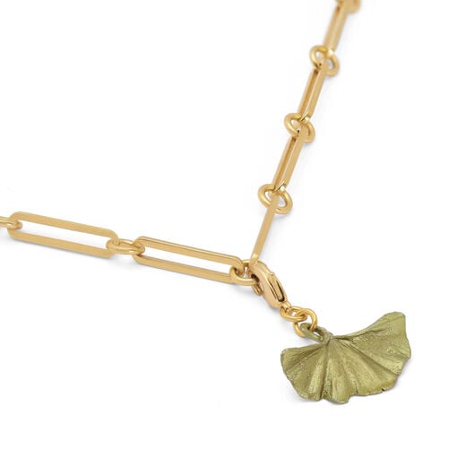 Ginkgo leaf charm by Michael Michaud
